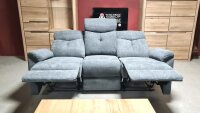 Recliner Garnitur 3-2-1 Kate Fernsehsessel mit Relaxfunktion grau