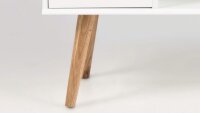 Anrichte MITRA Kommode Sideboard TV-Lowboard weiß Holzbeine