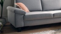 Ecksofa MOVE 2.0 L Stoff grau Sitztiefenverstellung