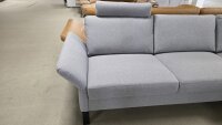 Ecksofa Candy 2.0 grau Komfortbett Kopfstütze ca. 284x220 cm