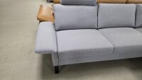 Ecksofa Candy 2.0 grau Komfortbett Kopfstütze ca. 284x220 cm