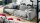 Bigsofa SEVENTIES Megasofa Sofa Cord Stoff grau 290x127