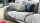 Bigsofa SEVENTIES Megasofa Sofa Cord Stoff grau 290x127