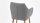 Stuhl NORA Armlehnstuhl Sessel in Vintage Stoff hell grau Eiche