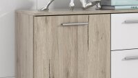 Kommode BERLIN Sideboard Schrank San Remo weiß 132 cm