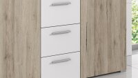 Kommode BERLIN Sideboard Schrank San Remo weiß 132 cm