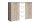 Kommode BERLIN Sideboard Schrank San Remo weiß 132 cm