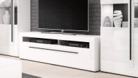 TV-Lowboard TULSA mit Schubkasten 160cm weiß...
