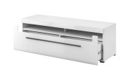 TV-Lowboard TULSA mit Schubkasten 160cm weiß Hochglanz Dekor