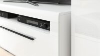 TV-Lowboard TULSA mit Schubkasten 160cm weiß Hochglanz Dekor