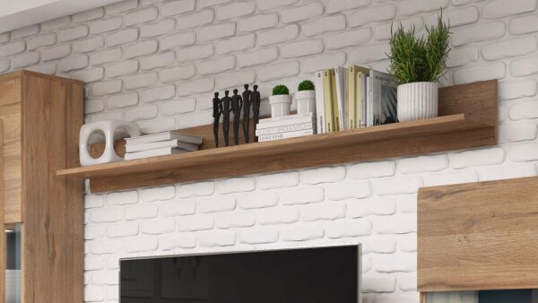 Wandboard TULSA Regal 180 cm in Grandson Eiche Dekor