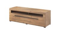 Wohnwand TULSA Anbauwand Wohnzimmer Vitrine Grandson Eiche 4-tlg