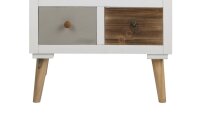 Kommode THAIS Highboard weiß mit 9 Schubkästen bunt