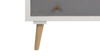 Kommode THAIS Highboard weiß mit 11 Schubkästen bunt