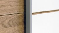 Schwebetürenschrank GALEXA weiß Eiche Beaufort 200 cm