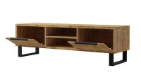 TV-Kommode HALLE WM Lowboard Wotan Eiche mit Metall 180 cm