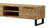 TV-Kommode HALLE WM Lowboard Wotan Eiche mit Metall 180 cm
