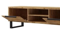 TV-Kommode HALLE WM Lowboard Wotan Eiche mit Metall 180 cm