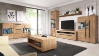Wohnzimmer Set TULSA Komplettset 6-tlg Grandson Eiche