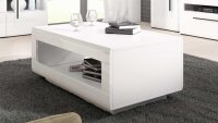 Wohnzimmer Set TULSA Komplettset 6-tlg weiß Hochglanz