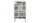Kommode THAIS Highboard weiß mit 13 Schubkästen bunt