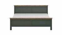 Doppelbett EVORA Bett Eiche Lefkast Dekor grün 180x200cm