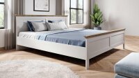 Doppelbett EVORA Eiche Lefkast Dekor Abisko Ash 180x200