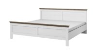 Doppelbett EVORA Eiche Lefkast Dekor Abisko Ash 180x200