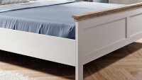 Doppelbett EVORA Eiche Lefkast Dekor Abisko Ash 180x200