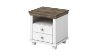 Nachttisch EVORA Eiche Lefkast Dekor Abisko Ash 52x42 cm