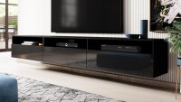 TV-Board ATHENS schwarz Hochglanz hängend oder stehend