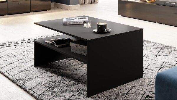 Couchtisch Tisch ATHENS Beistelltisch in schwarz matt 100x60