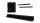 Wohnwand Set ATHENS 5-teilig in schwarz Hochglanz 270x41