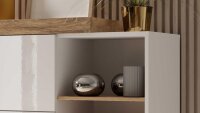 Highboard SINTRA Kommode weiß Hochglanz Eiche 150 cm