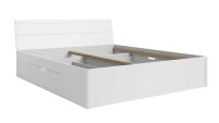 Bett BERLIN Doppelbett weiß 180x200 mit 2 Schubkästen