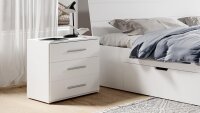 Schlafzimmer BERLIN Bett Schrank 2 Kommoden weiß 4-teilig