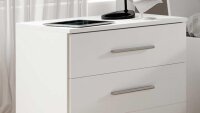 Schlafzimmer BERLIN Bett Schrank 2 Kommoden weiß 4-teilig