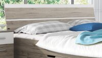 Schlafzimmer BERLIN Set 4-teilig Bettanlage San Remo weiß