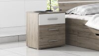 Schlafzimmer BERLIN Set 4-teilig Bettanlage San Remo weiß