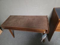 Schminktisch Sol Team 7 Nussbaum Leder Umbra 120 x78 x48 cm