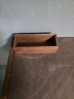 Schminktisch Sol Team 7 Nussbaum Leder Umbra 120 x78 x48 cm