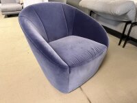 Freistil Rolf Benz Sessel 178 Stoff 6081 violettblau ca. 81x78x83 cm