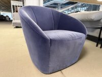 Freistil Rolf Benz Sessel 178 Stoff 6081 violettblau ca. 81x78x83 cm