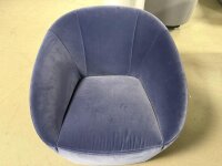 Freistil Rolf Benz Sessel 178 Stoff 6081 violettblau ca. 81x78x83 cm