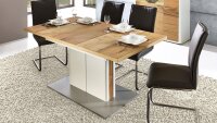 Esstisch LIGHT LINE Eiche furniert Synchronauszug 160-205...