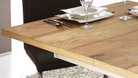 Esstisch LIGHT LINE Eiche furniert Synchronauszug 160-205...