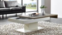 Couchtisch LIGHT LINE Eiche antik grau furniert...