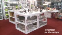 Bartisch Stehtisch SPIZY Hochglanz weiß Warenträger Dekoobjekt