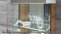 Highboard LIGHT LINE 2 weiß matt Lack und Eiche inkl. LED