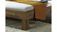 Futonbett JENNY Wildeiche massiv geölt 90x200 mit Kopfteil